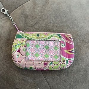 Vera Bradley Change Purse, Retired Vera Bradley Pattern “Pinwheel Pink”